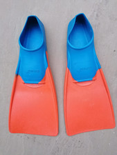 Finis Junior Floating Fin blue/orange - long floating fins EU size 29-33 XXS