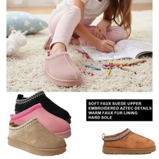 GIRLS FAUX FUR SLIPPER KIDS