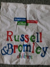 Rare/ Vintage/ Collectable: 'Russell & Bromley Childrens'  Plastic Carrier Bag