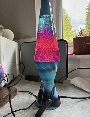 Blue pink glitter - blue,