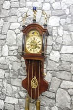 Dutch Wall Clock warmink wuba Old dutch clock wallnut top condition