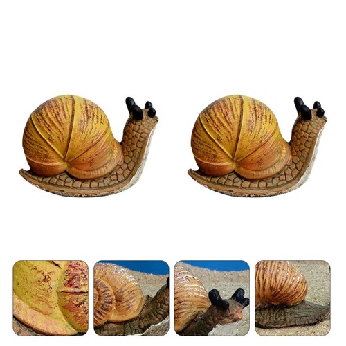 2pcs resin snail crafts - resin, lovely
