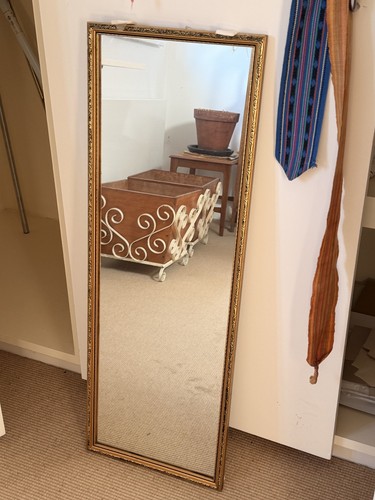 Vintage gilt gold framed long - gilt,