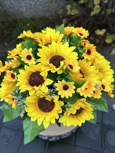 Summer cemetery flower pot - cemetery,