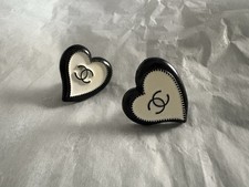 Authentic Chanel Vintage Button Earrings