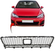 Fits VW Golf GTI GTD Mk7 13-17 Front Centre Bumper Grille W/Adaptive Cruise Hole