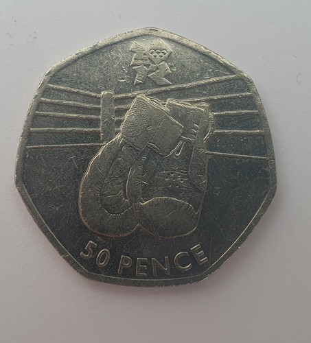 2011 olympic boxing - 50p, coin