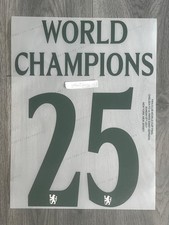 2025 FIFA Club World Cup Champions Chelsea Away Name Number Print Set Patch
