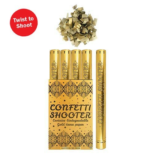 Confetti shooter gold - confetti,