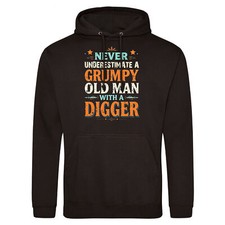 Funny Digger Hoodie for Old