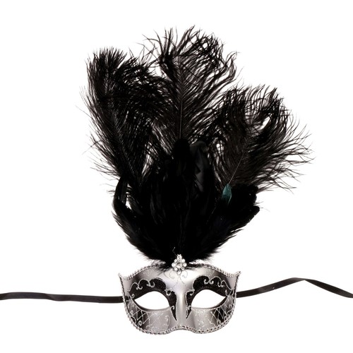 Silver black venetian - venetian, glitter