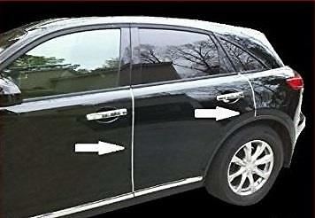 Chrome door edge trim - door,