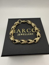 9ct Gold Tulip Bracelet 8.25"