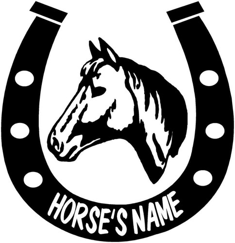 Inch horse decals - 2x, 10