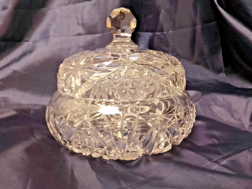 Quality crystal cut lidded - quality,