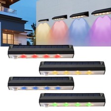 Solar Lights Warm White Downlights LED Dusk to Dawn Solar Wall Light Outdoor UK