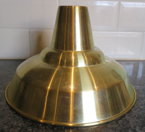 Metal gold light shade - b&q,