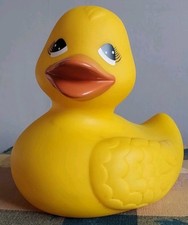 LARGE YELLOW RUBBER DUCK, 9 Inches Tall and 10 Inches Wide,  Need a bit of clean