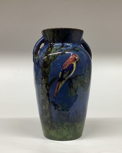 Torquay pottery parrot vase - pottery,