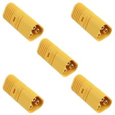 5 x Male MT60 3 Pin Gold Plated Connector 30A Amass