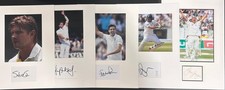 Ashes Test Cricket Bundle of 5 Autographs Bell Plunkett Watson Gough Finn