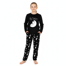 Kids Girls Boys Pyjamas 2 Piece Soft Fluffy Loungewear Big Dream Cosy Pyjama Set