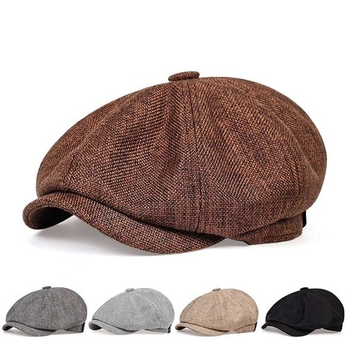 Flat cap with peak - flat, 'shelby'