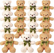 LYCN 15 Pack Small Teddy Bears Bulk, 25cm/10inch Bear Plush Teddy Toys, Cute So