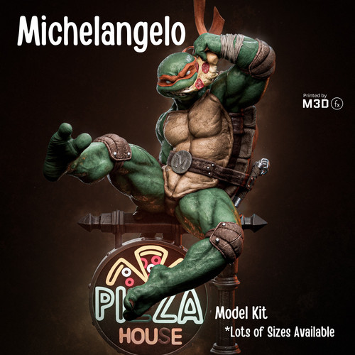 Michelangelo resin figure - resin,