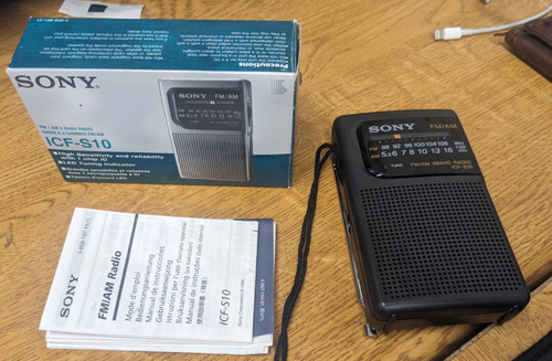 Sony icf s10 - sony, pocket