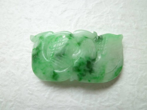 Jade sculpture crow - sculpture, pendant