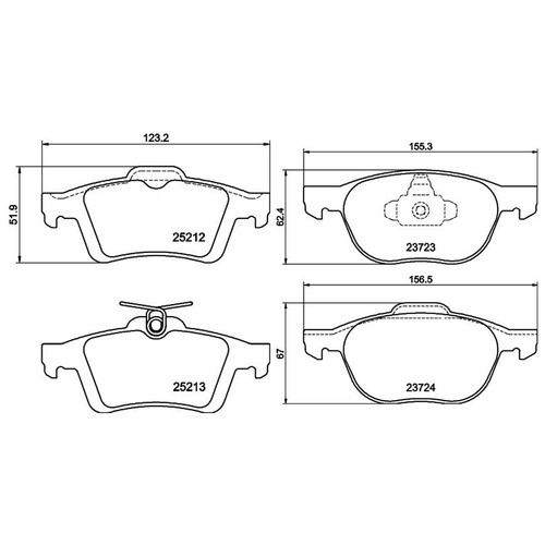 Don front rear - front, fits