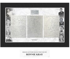 The Krays Signed - Ronnie Kray Handwritten Broadmoor Prison Letters 