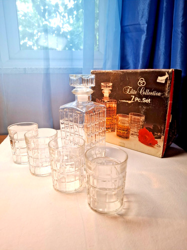 Vintage set whisky decanter - set,