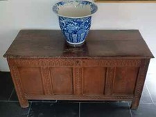 Antique Oak Coffer Chest