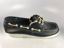 Sebago Navy Blue Leather Made