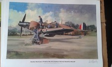 WWII WW2 615 Sqn Hawker Hurricane Battle of Britain RAF Kenley print