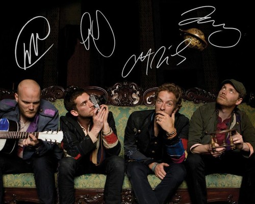 Coldplay autograph signed - coldplay,