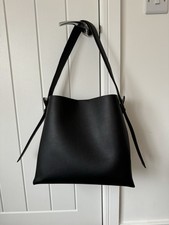 Mango Black Bucket Bag Faux