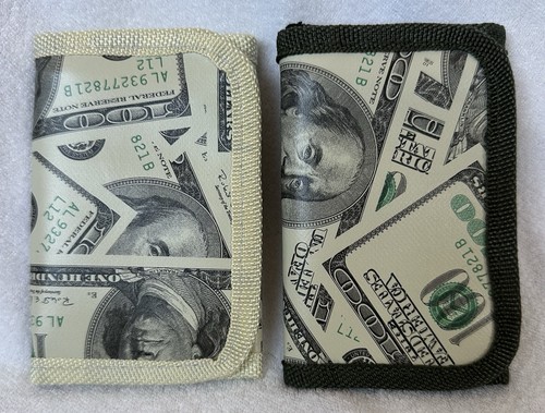 Money print trifold wallet - money,