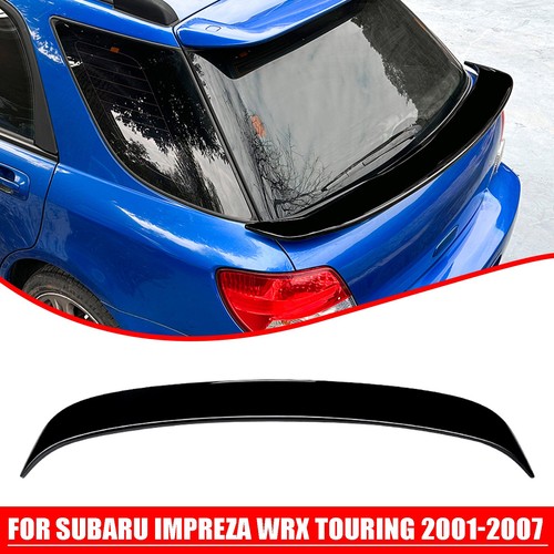 Gloss black rear trunk - black, spoiler