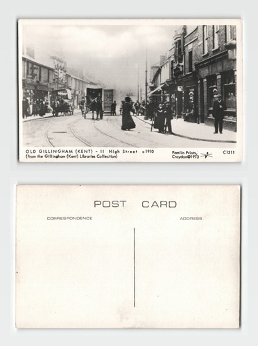 Postcard old gillingham kent - old,