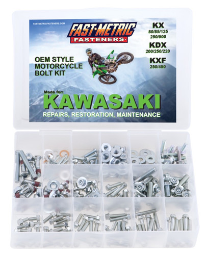 Kawasaki 250pc bolt kit - kx,