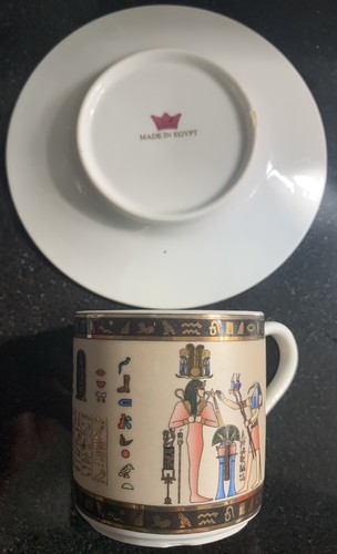 Egypt cups saucers fathi - egypt, cups&saucers,