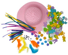 Girls Make Your Own Easter Bonnet Hat Complete Kit With Accessory Pack
