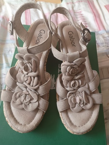 Gabor ladies suede wedge - suede,