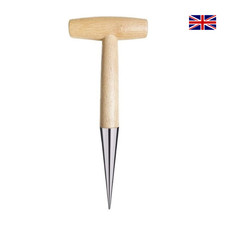 Stainless Steel Dibbler Bulb Planter Dibber Hole Puncher Gardening Tool UK