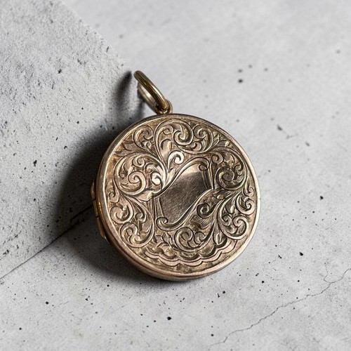 9ct rose gold antique round - 9ct,