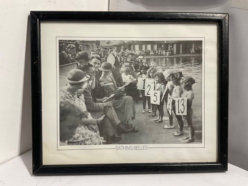 Framed vintage print 1950 s - framed,