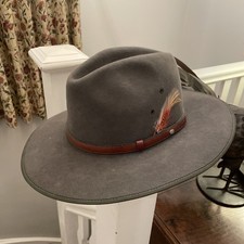 Akubra ‘Coober Pedy’ Made In Australia Bushman Hat Size 57 Medium. Fern Green